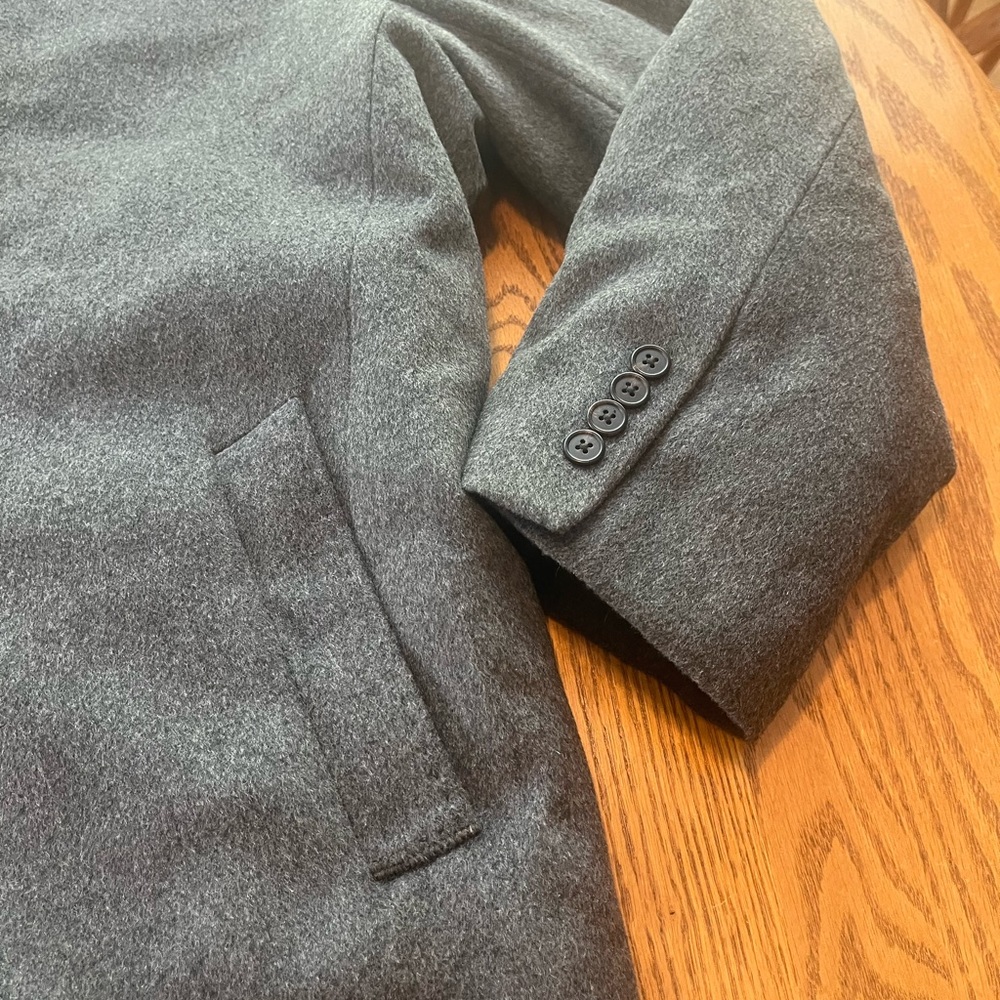 Lauren Ralph Lauren Thermal Puff Down Lined Wool Men’s Dress Overcoat 48R XL - Picture 2 of 12